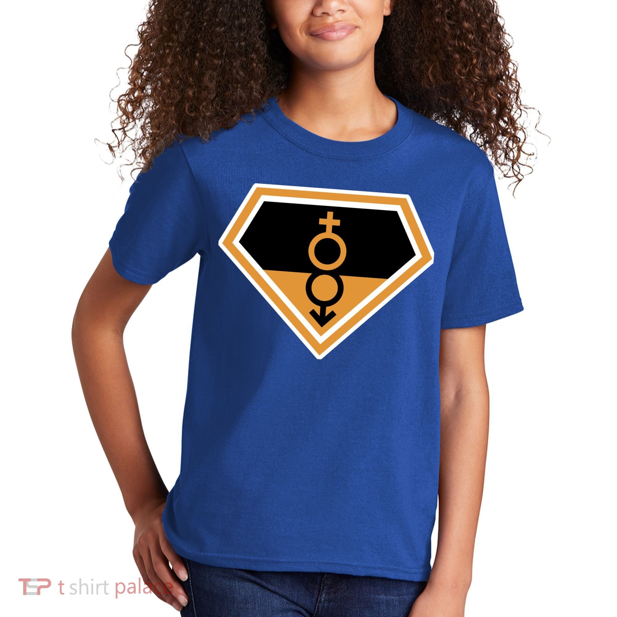 Super Straight Superhero Comic Logo Kids T-Shirt