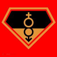 Super Straight Superhero Comic Logo Santa Hat thumb 1