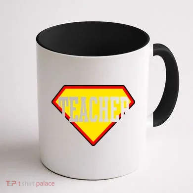 Super Teacher Hero Coffee Mug back