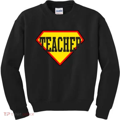 Super Teacher Hero Kids Sweatshirt