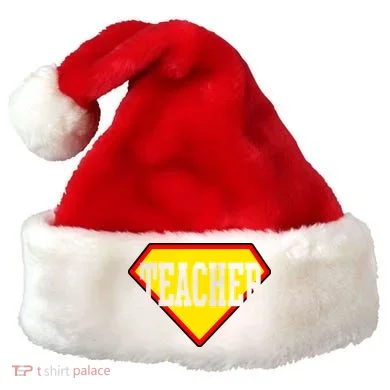 Super Teacher Hero Santa Hat