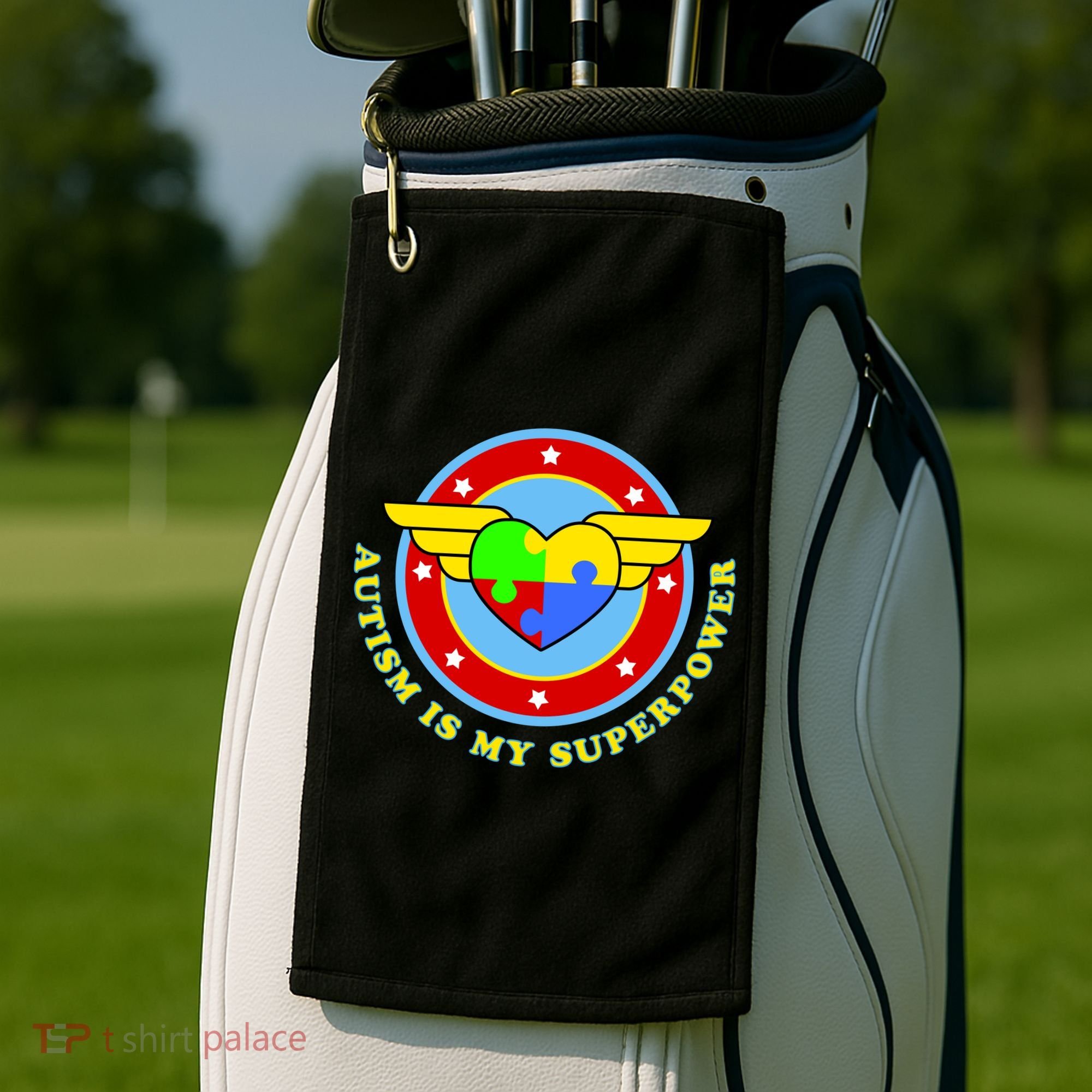 Super Woman Autism Is My Superpower Golf Towel