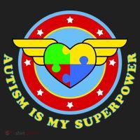 Super Woman Autism Is My Superpower Golf Towel thumb 3