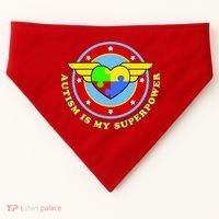 Super Woman Autism Is My Superpower USA-Made Doggie Bandana thumb 0