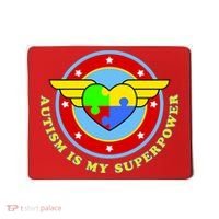 Super Woman Autism Is My Superpower Mousepad thumb 0