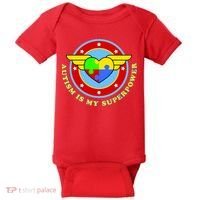 Super Woman Autism Is My Superpower Baby Bodysuit thumb 0