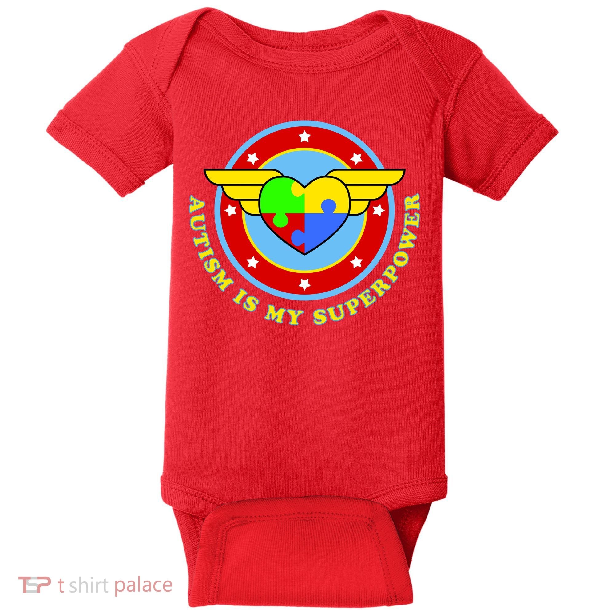 Super Woman Autism Is My Superpower Baby Bodysuit