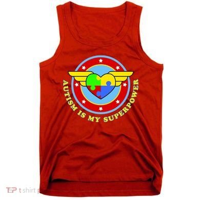 Super Woman Autism Is My Superpower Tank Top