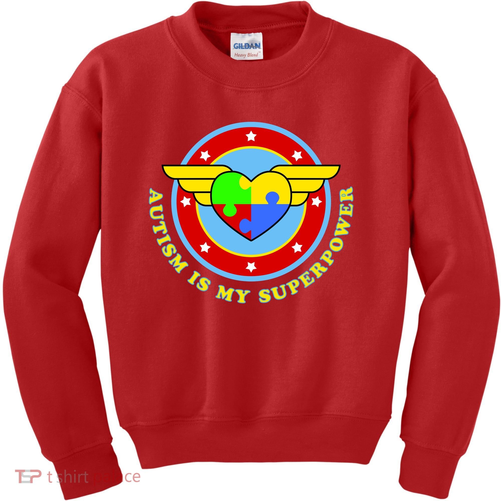 Super Woman Autism Is My Superpower Kids Sweatshirt