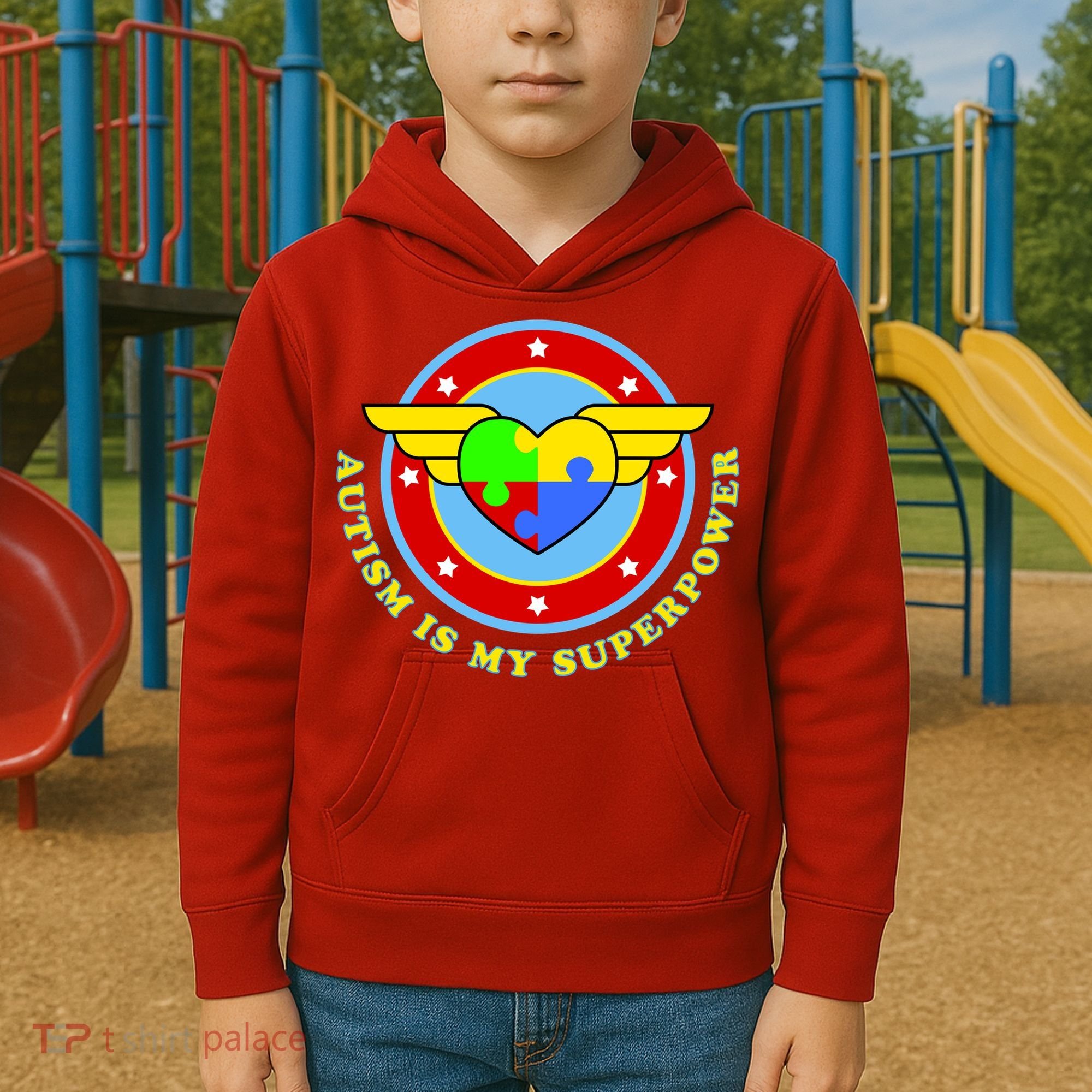 Super Woman Autism Is My Superpower Kids Hoodie