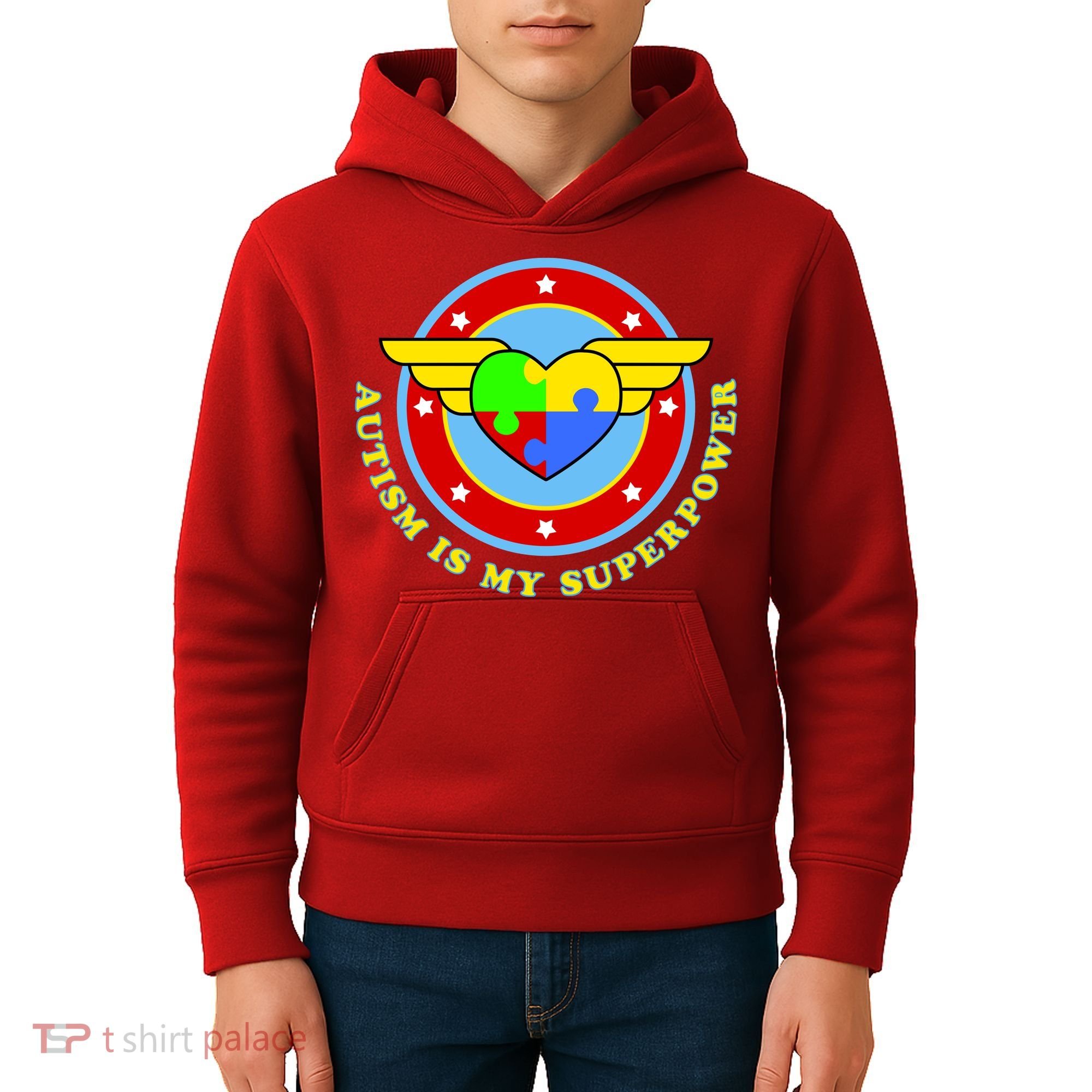 Super Woman Autism Is My Superpower Kids Hoodie