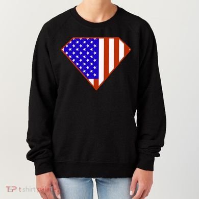 Superhero American Hero Flag Women's Sweatshirt