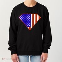 Superhero American Hero Flag Women's Sweatshirt thumb 0