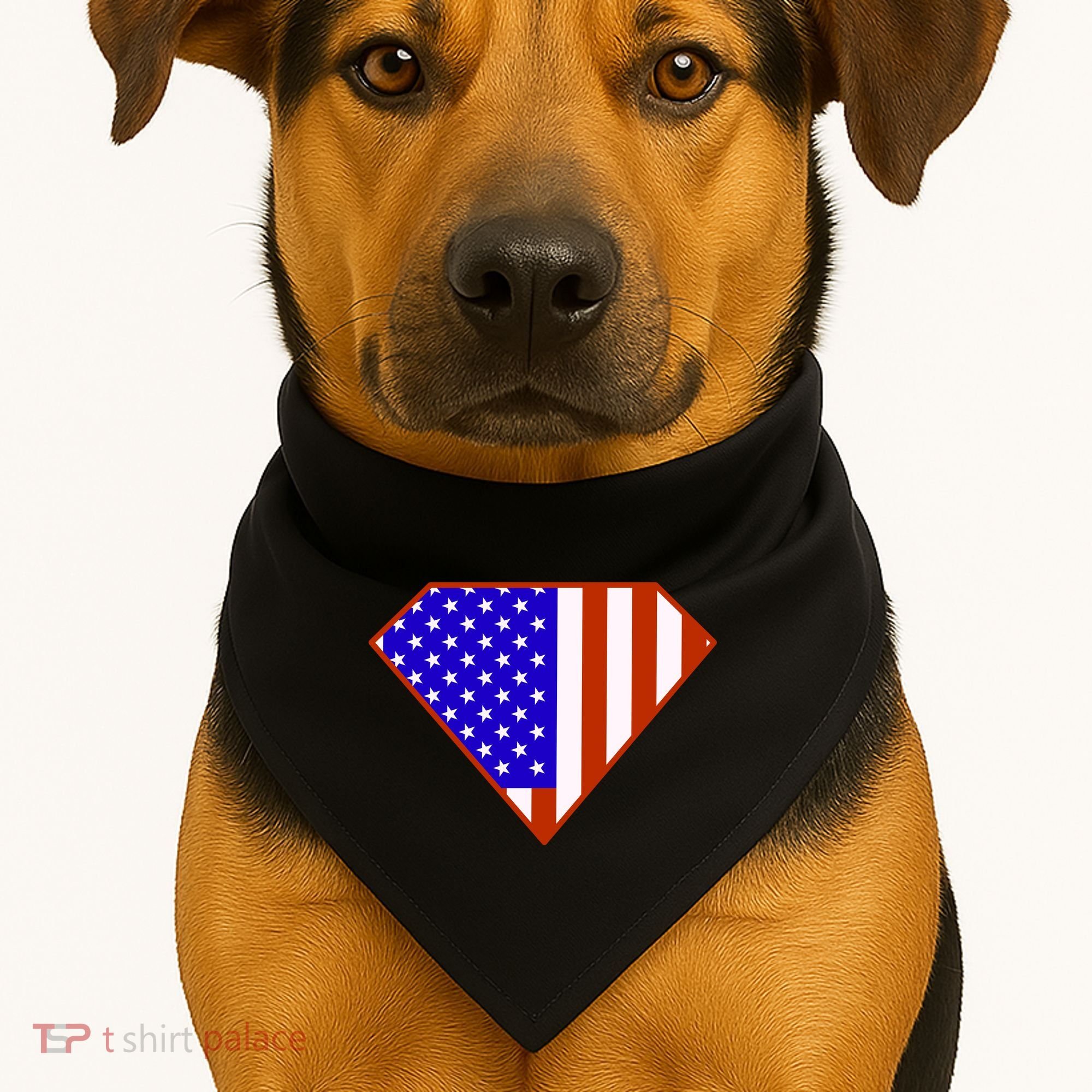Superhero American Hero Flag USA-Made Doggie Bandana
