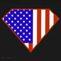 Superhero American Hero Flag Backpack thumb 2