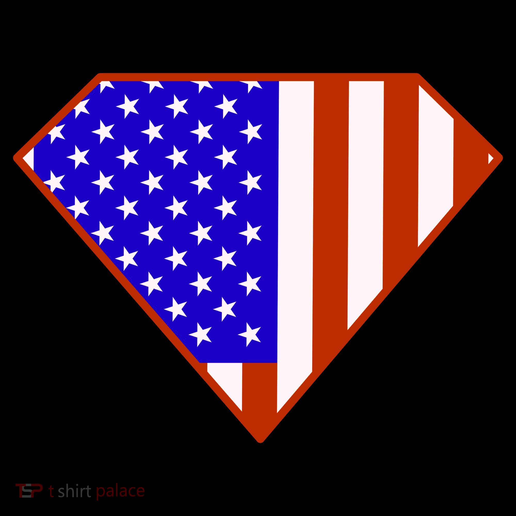 Superhero American Hero Flag Bucket Hat