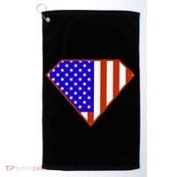 Superhero American Hero Flag Golf Towel thumb 0