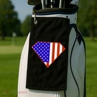 Superhero American Hero Flag Golf Towel thumb 2
