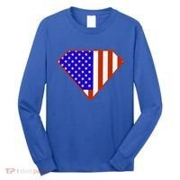 Superhero American Hero Flag Long Sleeve Shirt thumb 0