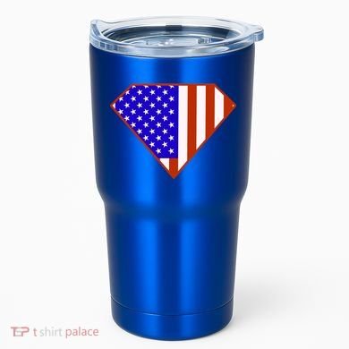 Superhero American Hero Flag Tumbler