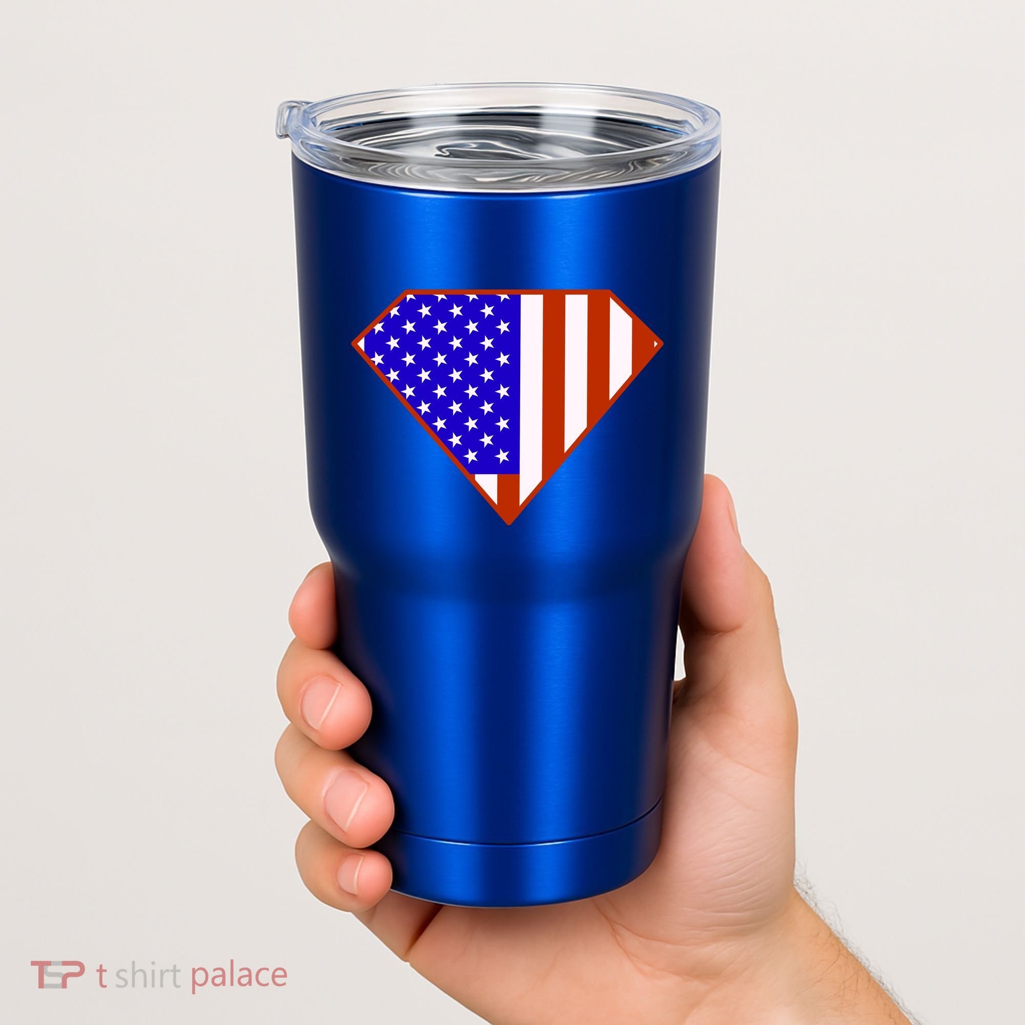 Superhero American Hero Flag Tumbler
