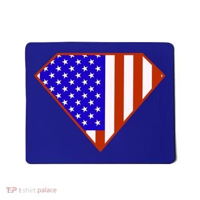 Superhero American Hero Flag Mousepad
