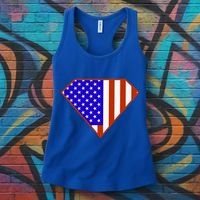 Superhero American Hero Flag Women's Tank Top thumb 3