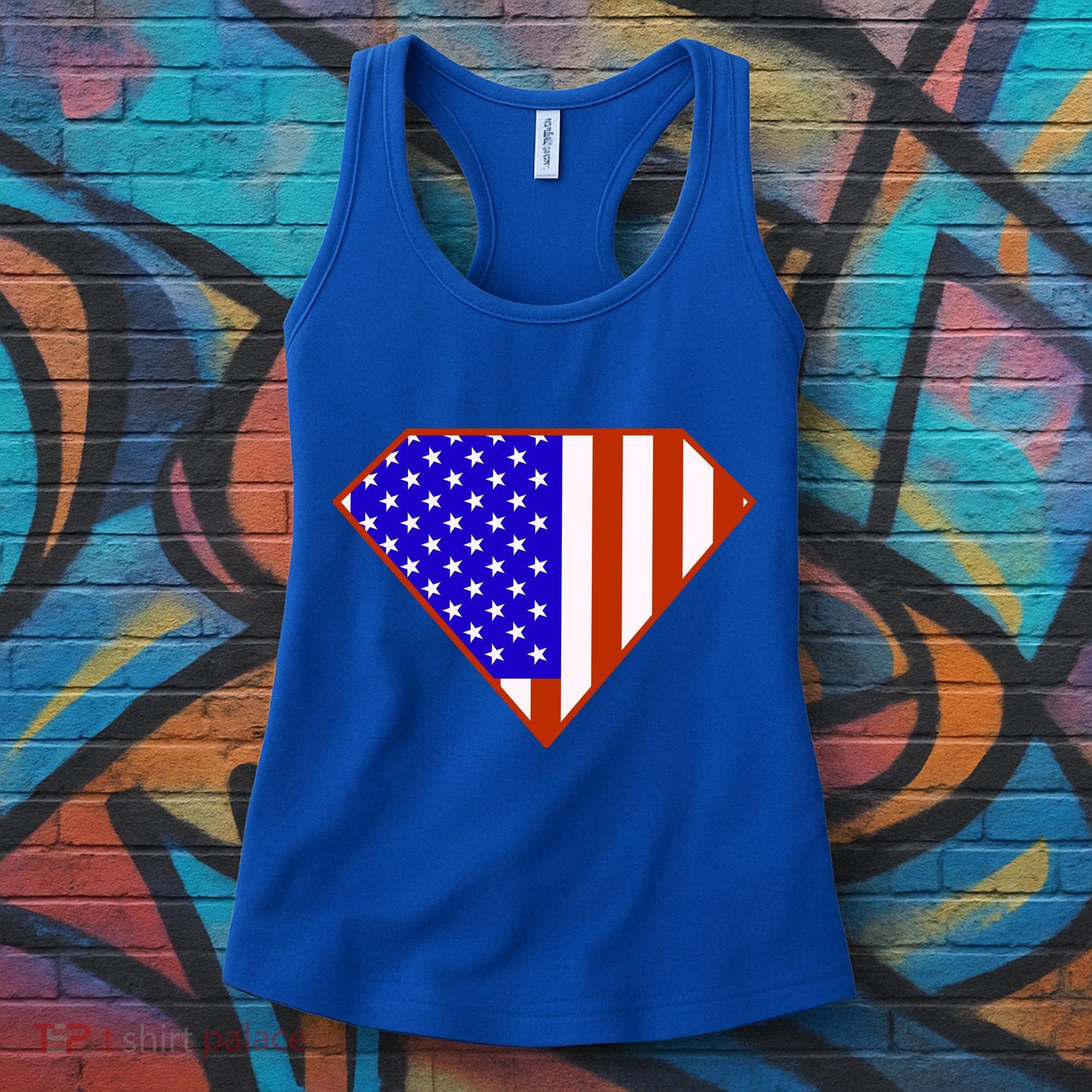 Superhero American Hero Flag Women's Tank Top