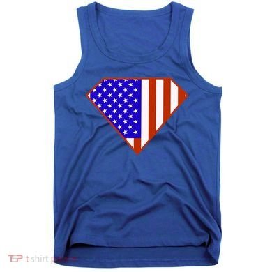 Superhero American Hero Flag Tank Top