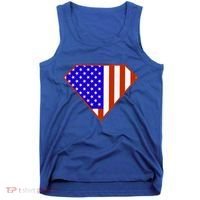 Superhero American Hero Flag Tank Top thumb 0