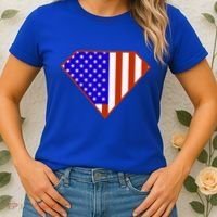 Superhero American Hero Flag Women's T-Shirt thumb 2