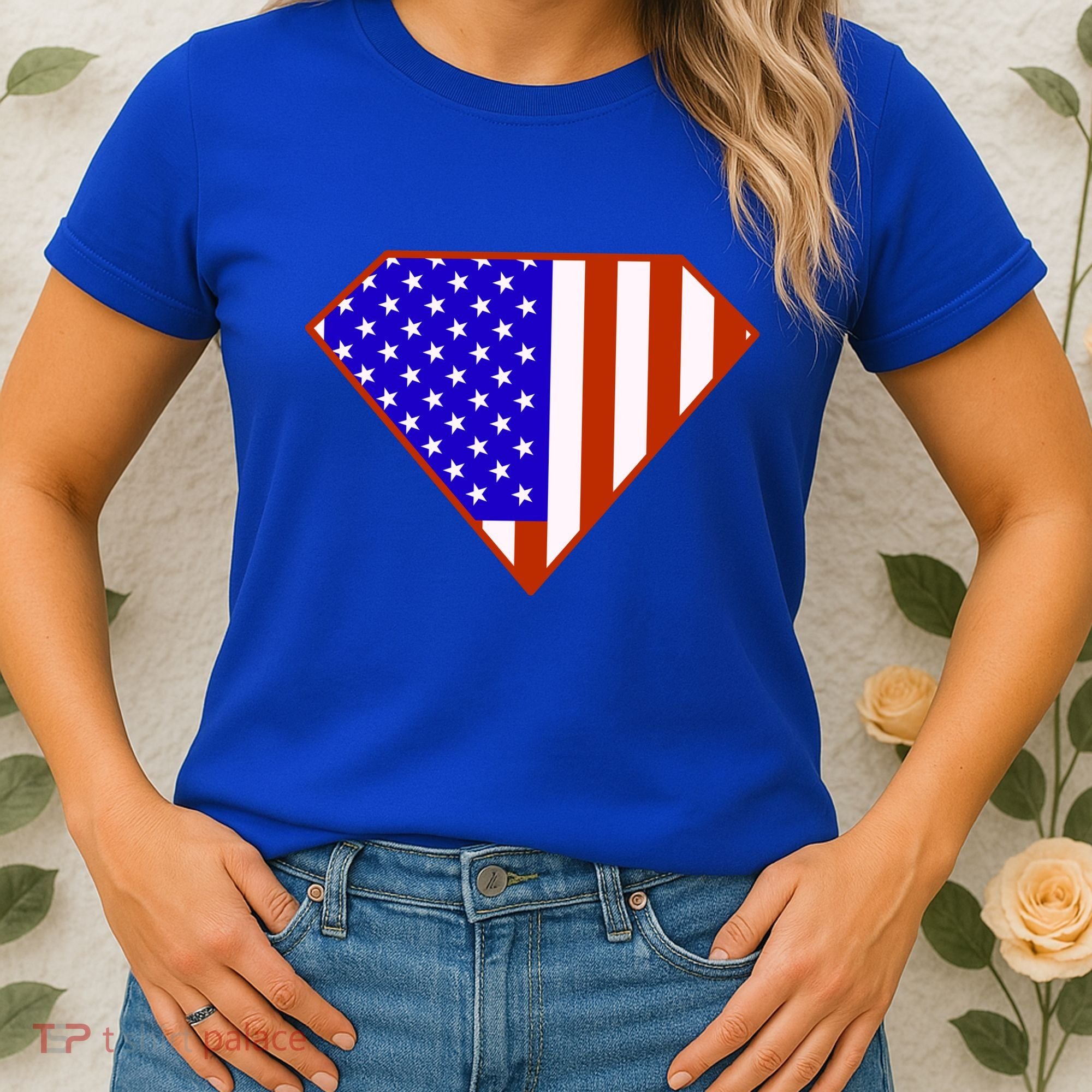Superhero American Hero Flag Women's T-Shirt