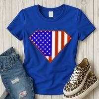 Superhero American Hero Flag Women's T-Shirt thumb 3