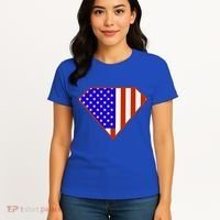 Superhero American Hero Flag Women's T-Shirt thumb 4