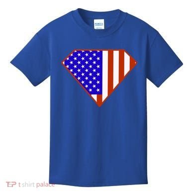 Superhero American Hero Flag Kids T-Shirt