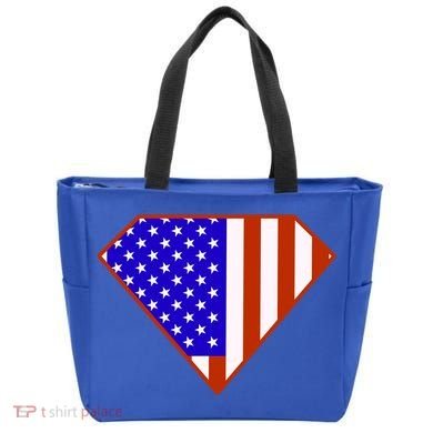 Superhero American Hero Flag Tote Bag