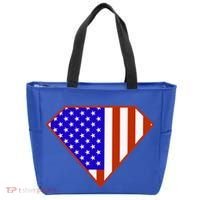 Superhero American Hero Flag Tote Bag thumb 0