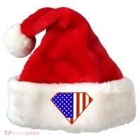Superhero American Hero Flag Santa Hat thumb 0