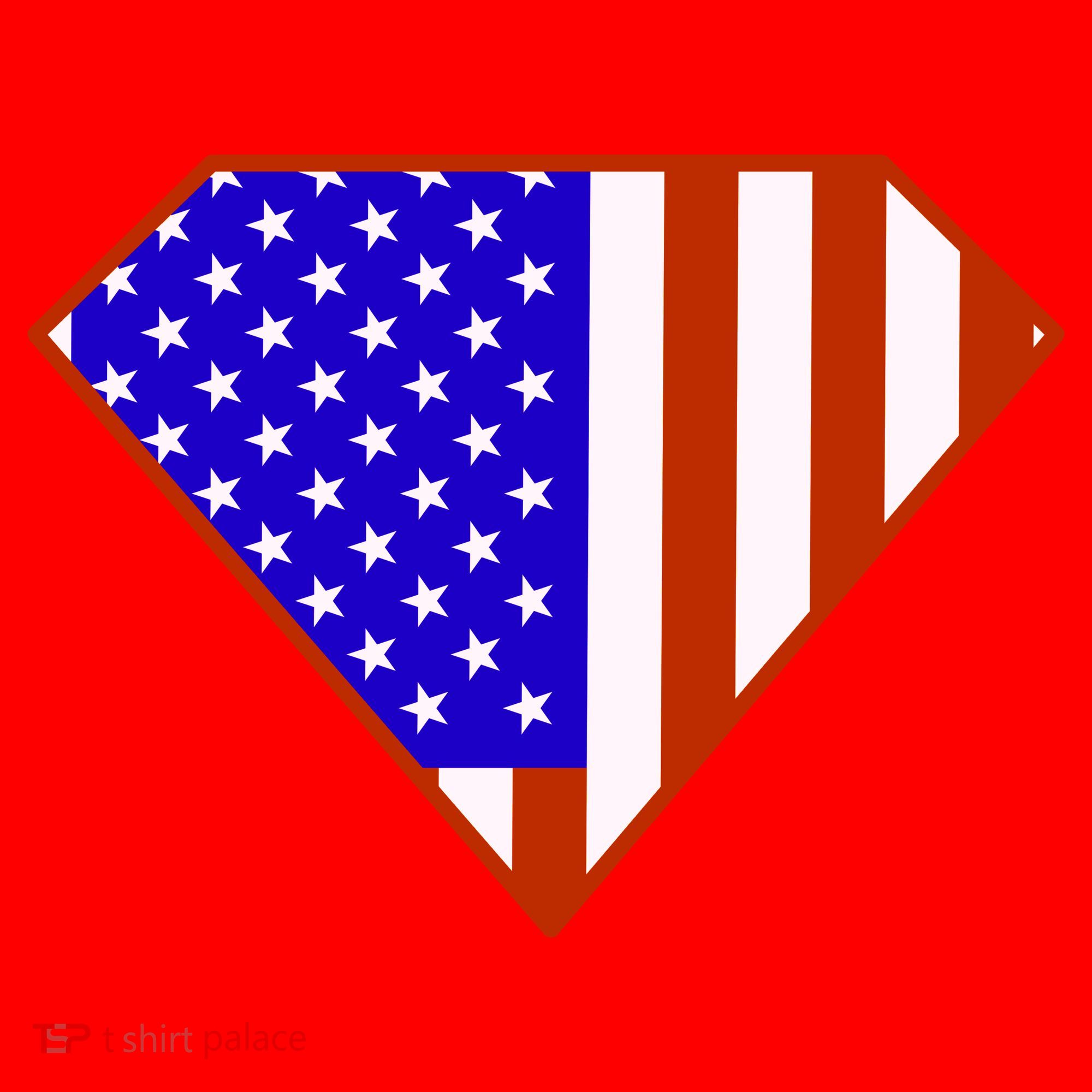 Superhero American Hero Flag Santa Hat