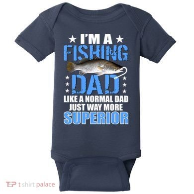 Superior Fishing Dad Baby Bodysuit