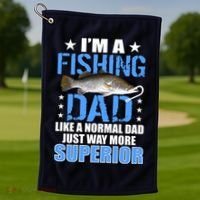 Superior Fishing Dad Golf Towel thumb 1