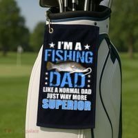 Superior Fishing Dad Golf Towel thumb 2