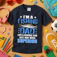 Superior Fishing Dad Kids T-Shirt thumb 3