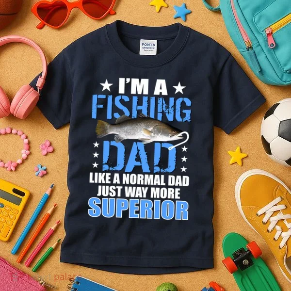 Superior Fishing Dad Kids T-Shirt