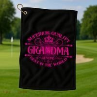 Superior Quality Grandma Best In The World Golf Towel thumb 1
