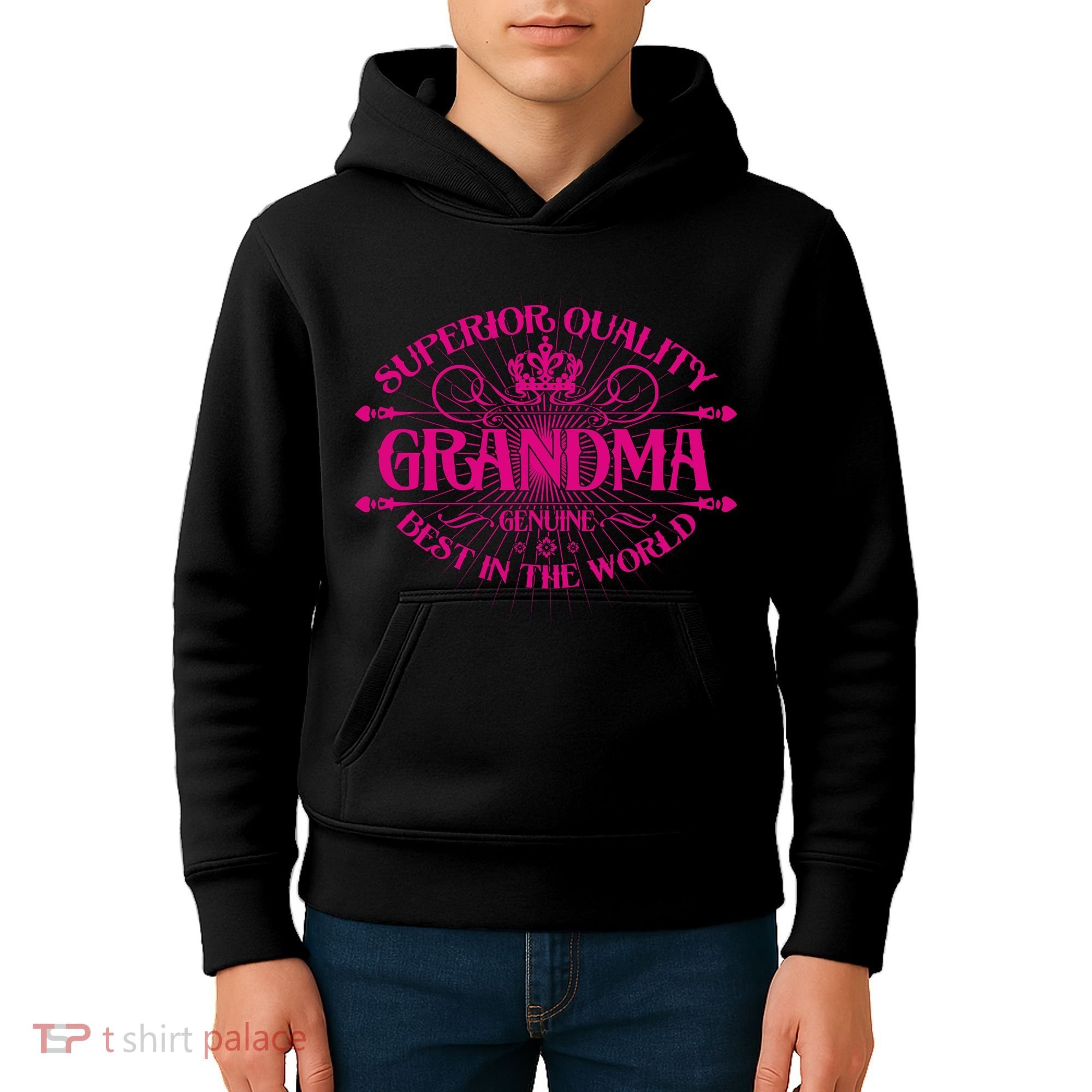 Superior Quality Grandma Best In The World Kids Hoodie