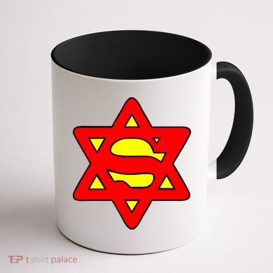 Superjew Super Jew Logo Coffee Mug back