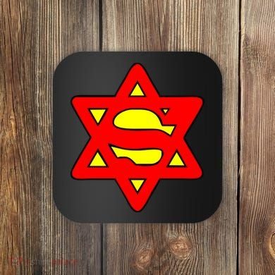 Superjew Super Jew Logo Coaster