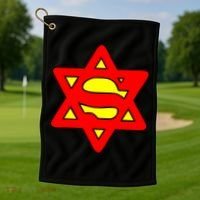 Superjew Super Jew Logo Golf Towel thumb 1