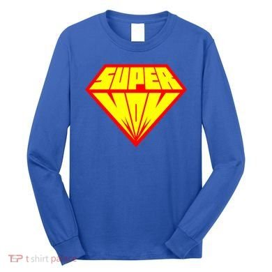 Supermom Super Mom Crest Long Sleeve Shirt